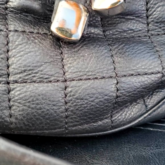 BCBGMAXAZRIA Black Quilted Leather Bag - Picture 10 of 16